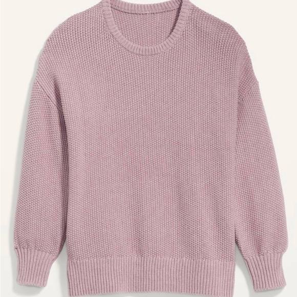Old Navy Textured-Knit Tunic Sweater Mauve NWT - Picture 1 of 7